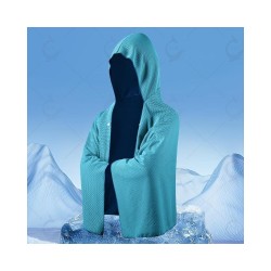 Cooling Sun Protection Poncho - Quick-Dry Oversized Beach Towel with Hood for Outdoor Sports