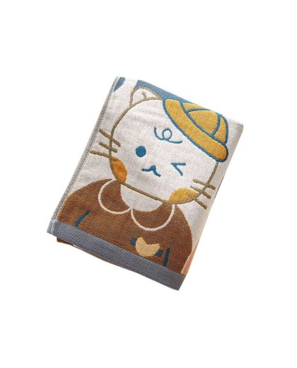 Soft Cotton Gauze Bath Towel - Super Absorbent, Quick-Dry, Gentle on Skin for Adults and Kids